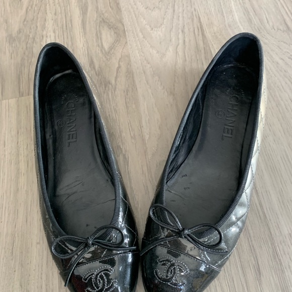 CHANEL Shoes - Chanel Quilted Aged Ballerina Flat
